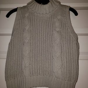 Thick knit Kendall and Kylie Sweater Vest